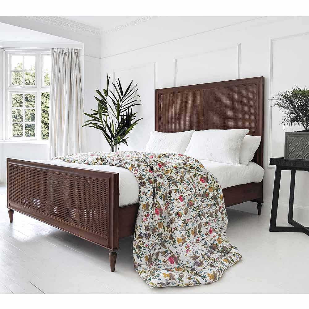 Rafferty Rich Rattan Low Footboard Bed (Super King Size Bed) by