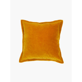 Washed Velvet Cushion Saffron