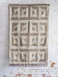Mocha Sundial Rug Natural