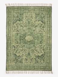 Small Kabir Flatweave Rug Matcha Green