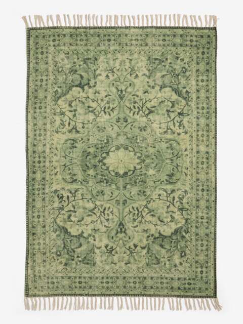 Medium Kabir Flatweave Rug Matcha Green
