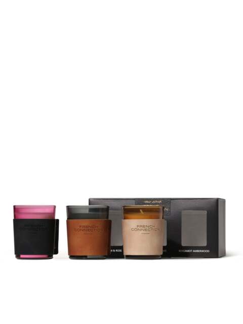 Leather Range Candle Set Leather Scents