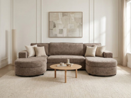 Belrosa Espresso U Shaped Sofa Bed with Storage - thumbnail 6