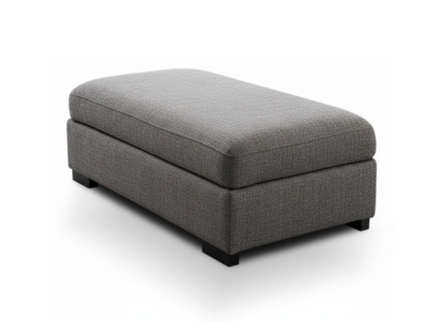 Chestnut Storage Footstool Enzo Fabric - image 1