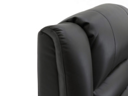 Vinson 3 Seater Electric Recliner Sofa  Black Aire Leather - thumbnail 3