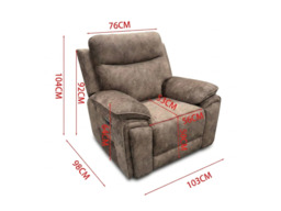 Toronto Electric Recliner Chair Micro Fabric - thumbnail 6
