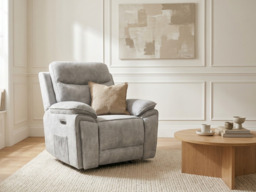 Toronto Electric Recliner Chair Micro Fabric - thumbnail 4
