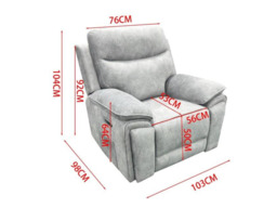 Toronto Electric Recliner Chair Micro Fabric - thumbnail 5