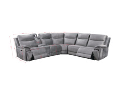 Toronto Modular Electric Recliner Sofa - thumbnail 4
