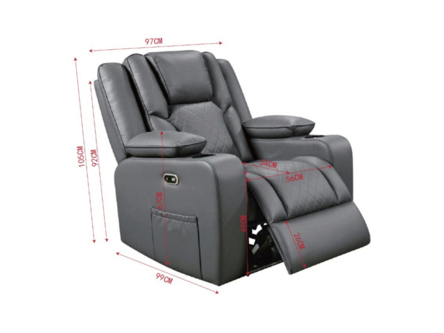 Orlando Electric Recliner Armchair Aire Leather - image 1