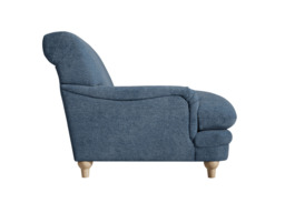 Plumpton Armchair in Denim Blue Chenille - thumbnail 4