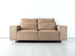 Sloane Luxury 3 Seater Sofa Plush Velvet Mink - thumbnail 1
