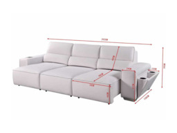 Alpine Electric Sofa Bed Soft Chenille - thumbnail 7