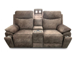 Toronto Brown 3+2 Electric Recliner Sofa Set - thumbnail 2