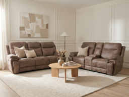 Toronto Brown 3+2 Electric Recliner Sofa Set - thumbnail 6