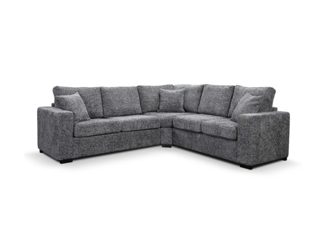 Chestnut Slate Corner Sofa Enzo Fabric - image 1