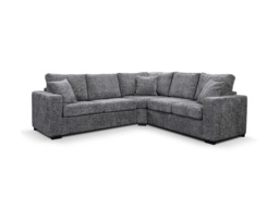 Chestnut Slate Corner Sofa Enzo Fabric