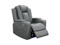 Sianna Electric Recliner Armchair Aire Leather - thumbnail 2