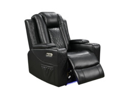 Sianna Electric Recliner Armchair Aire Leather - thumbnail 1
