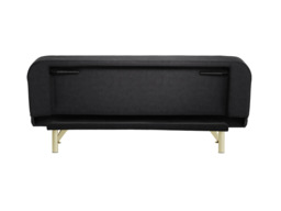 Burlington Sofa Bed Black Plush Velvet - thumbnail 5