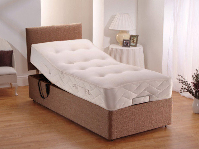 Sleepadjusta Heavy Duty Electric Adjustable Bed with Pocket Mattress and Headboard User Weight up to 25 Stone - image 1