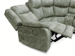 Lawson Stone Electric Corner Recliner Sofa Modular - thumbnail 6