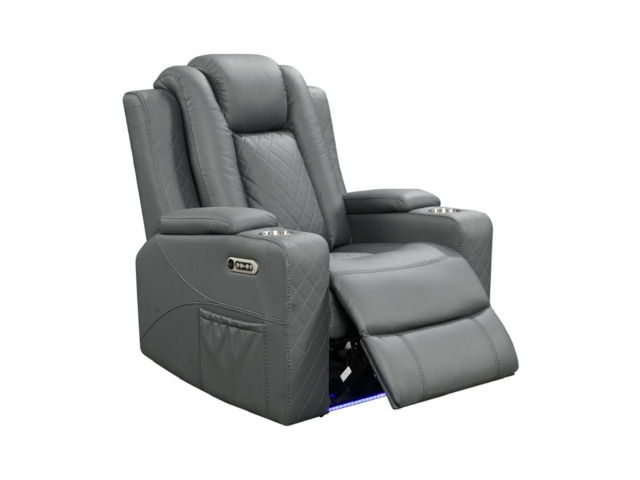 Sianna Electric Recliner Armchair Aire Leather - image 1