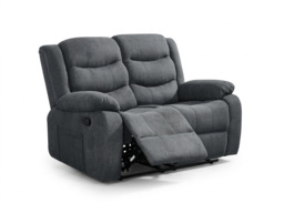 Sorrentino 2 Seater Recliner Sofa Fabric Grey