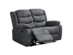 Sorrentino 2 Seater Recliner Sofa Fabric Grey