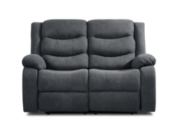 Sorrentino 2 Seater Recliner Sofa Fabric Grey - thumbnail 5