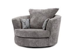Verona Swivel Chair Grey - thumbnail 3