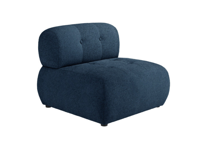 Reese Accent Armchair in Midnight Blue Boucle - image 1