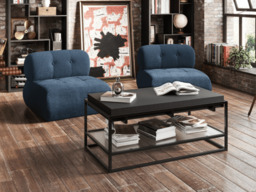 Reese Accent Armchair in Midnight Blue Boucle - thumbnail 3
