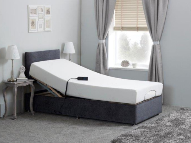 Sleepfresh Adjustable Electric Bed Chenille With Gel Cool Pocket Mattress and Headboard - image 1