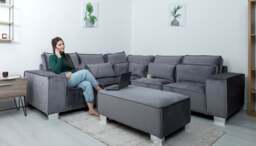 Sloane Corner Sofa Plush Velvet - thumbnail 9