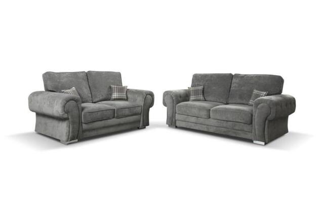 Vegas 3+2 Sofa Set Grey - image 1