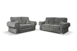 Vegas 3+2 Sofa Set Grey - thumbnail 1