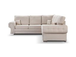 Savile Corner Sofa Bed Cream Kensington Fabric - thumbnail 2