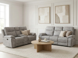 Toronto Grey 3+2 Electric Recliner Sofa Set - thumbnail 7
