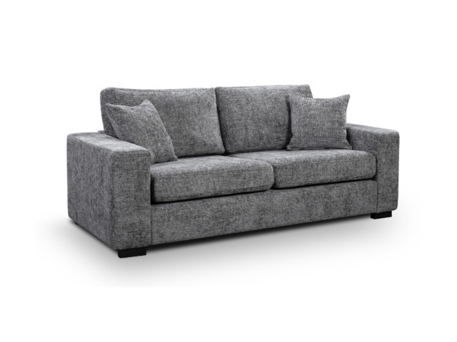 Chestnut Sofa 3 Seater Slate Enzo Fabric - image 1