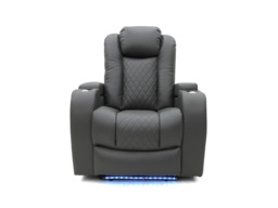 Tech 8 Smart Grey Electric Recliner Armchair - thumbnail 3