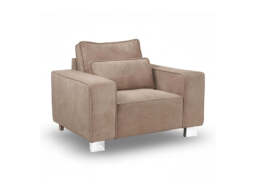 Sloane Luxury Large Armchair with Cushion Plush Velvet - thumbnail 1