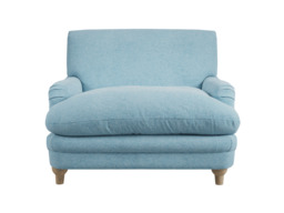 Plumpton Armchair in Duck Egg Blue Chenille - thumbnail 2
