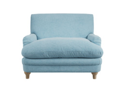 Plumpton Armchair in Duck Egg Blue Chenille - thumbnail 3