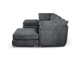 Brixton U Shaped Sofa Charcoal Grey - thumbnail 3