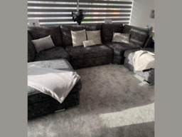 Brixton U Shaped Sofa Charcoal Grey - thumbnail 6