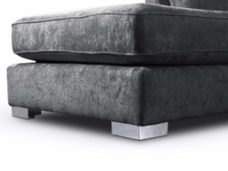 Bishop Footstool Truffle and Platinum Grey - thumbnail 2