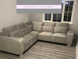 Sloane Luxury Large Double Corner Sofa Plush Velvet Silver - thumbnail 7
