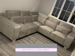 Sloane Luxury Large Double Corner Sofa Plush Velvet Silver - thumbnail 6