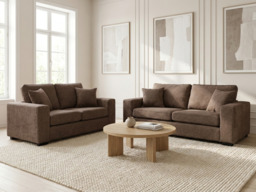 Chestnut Coco 3+2 Sofa Set Enzo Fabric - thumbnail 2